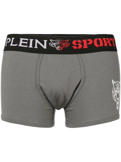 Plein Sport Branded Boxer Briefs - Grey