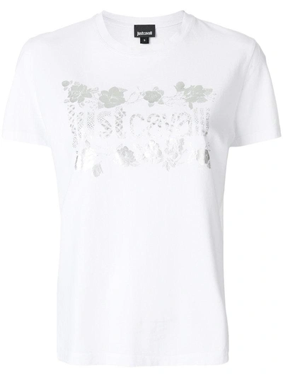 Just Cavalli Logo Print T-shirt - White