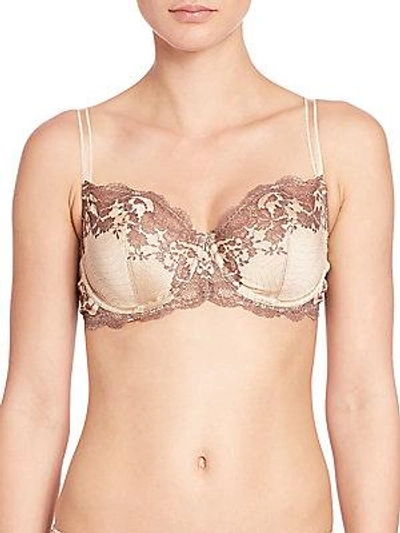Wacoal Lace Affair Underwire Bra In Forest Green
