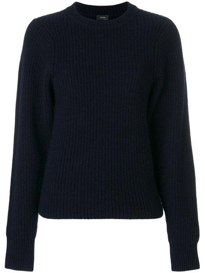 Joseph Ribbed Knit Sweater - Blue