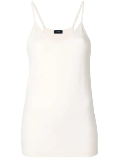 Joseph Longline Vest Top In Neutrals