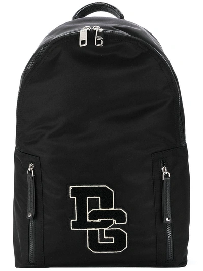 Dolce & Gabbana Dolce And Gabbana Black Logo Varsity Backpack