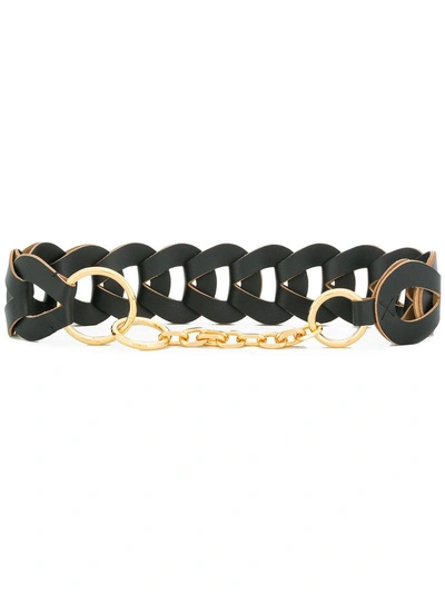 Marni Interlocking Woven Belt - Black