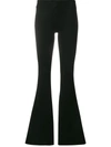 Galvan Flared-leg Jersey Trousers In Black