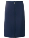 Versace Zip Pencil Skirt