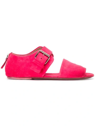 Marsèll Oversized Buckle Sandals In Pink