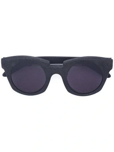 Kuboraum Oversized Sunglasses In 2greygreen