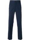 Prada Slim-fit Poplin Trousers - Blue