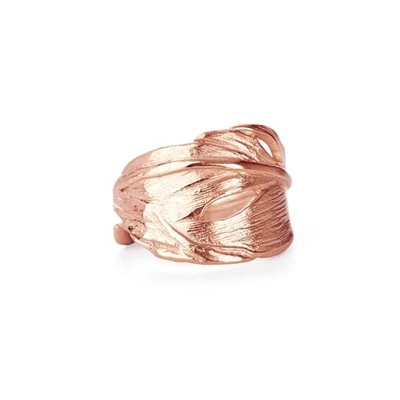 Chupi Swan Feather Ring Rose Gold