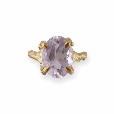 Chupi Beauty In The Wild Ring In Amethyst & Gold