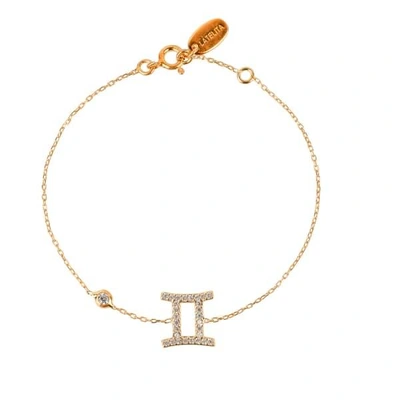 Latelita London Zodiac Horoscope Star Sign Bracelet Gemini Gold