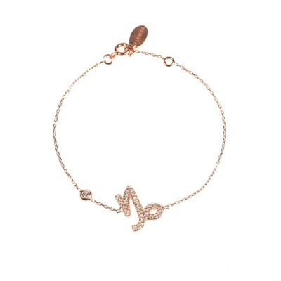 Latelita London Zodiac Horoscope Star Sign Bracelet Capricorn Rosegold In Gold