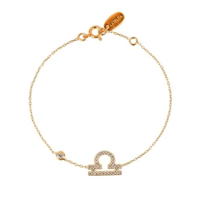 Latelita London Zodiac Horoscope Star Sign Bracelet Libra Gold