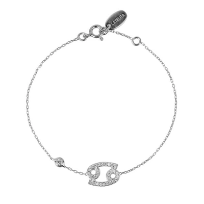 Latelita London Zodiac Horoscope Star Sign Bracelet Cancer Silver