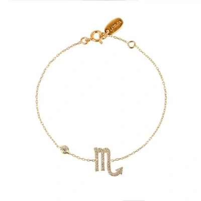 Latelita London Zodiac Horoscope Star Sign Bracelet Scorpio Gold