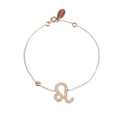 Latelita London Zodiac Horoscope Star Sign Bracelet Leo Rosegold In Gold