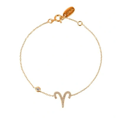 Latelita London Zodiac Horoscope Star Sign Bracelet Aries Gold