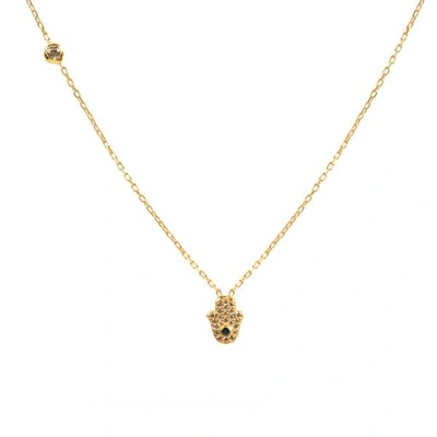 Latelita London Hamsa Hand Necklace Gold