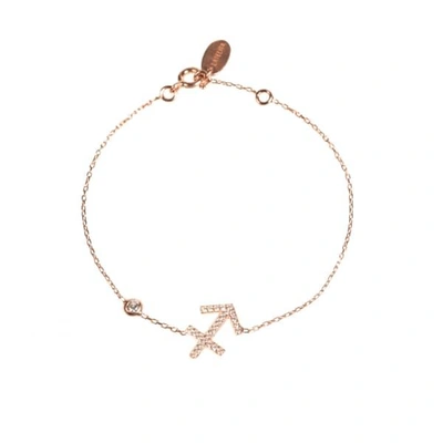 Latelita London Zodiac Horoscope Star Sign Bracelet Sagittarius Rose Gold