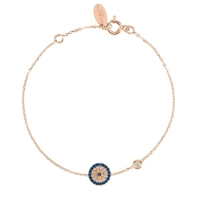 Latelita London Evil Eye Bracelet Rosegold