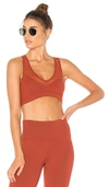Alo Yoga Entice Sports Bra In Rust