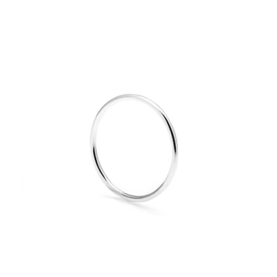 Myia Bonner Sterling Silver Skinny Round Stacking Ring