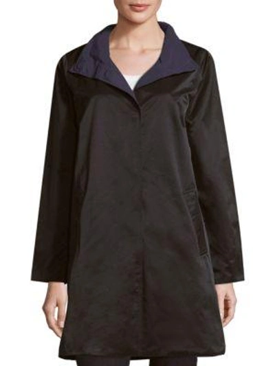 Eileen fisher reversible hooded raincoat clearance