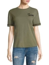 Sandrine Rose The 200 Studded Tee In Army Green