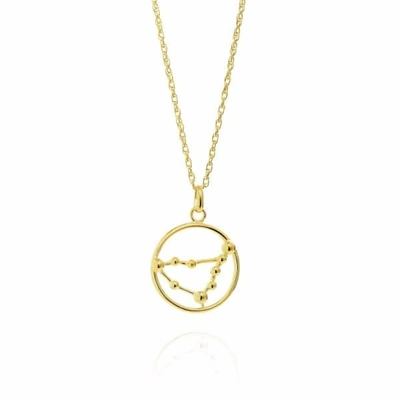 Yasmin Everley Jewellery Capricorn Astrology Necklace In 9ct Gold