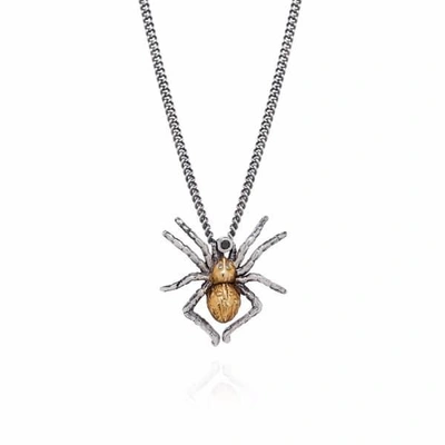 Yasmin Everley Jewellery Gilded Spider Necklace