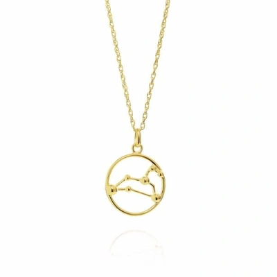 Yasmin Everley Jewellery Leo Astrology Necklace In 9ct Gold