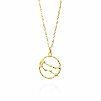 Yasmin Everley Jewellery Gemini Astrology Necklace In 9ct Gold