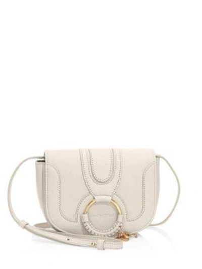 See By Chloé Hana Mini Leather/suede Shoulder Bag In Light Beige