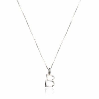 Lily & Roo Sterling Silver Small Initial Charm Letter Necklace