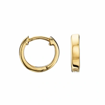 Lily & Roo Small Plain Gold Huggie Hoop Earrings