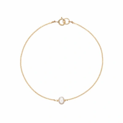 Lily & Roo Gold Single Pearl Bracelet