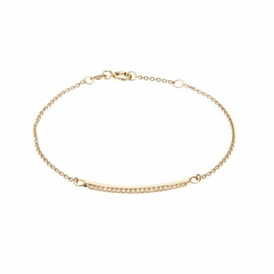 Lily & Roo Gold Diamond Style Bar Bracelet