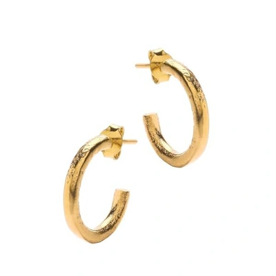 Ottoman Hands Gold Hoop Earrings