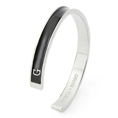 Whistle + Bango 'g' Men's Initial Cuff - Black And Silver