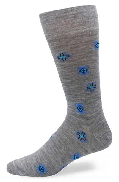 Lorenzo Uomo Merino Wool Blend Socks In Light Grey
