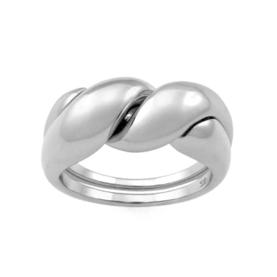 Monarc Jewellery The Puzzle Ring Sterling Silver