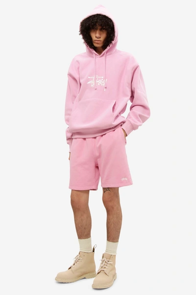 Stussy Basic App Sweatshirt In Rose-pink