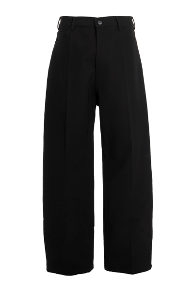 Balenciaga High-waisted Oversized Trousers Black