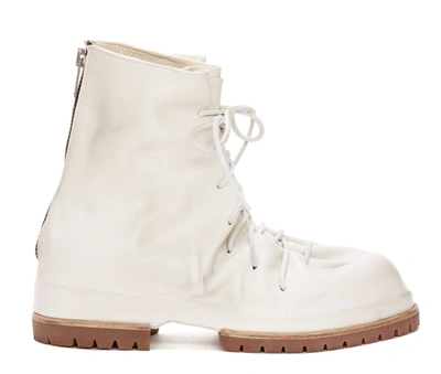 Fourtwofour On Fairfax Chunky Combat Boots In White