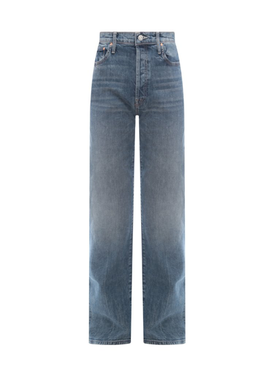 Mother The Ditcher Cropped Straight Jeans In Grey