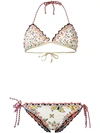Anjuna Olivia Reversible Crochet-trimmed Printed Triangle Bikini In Multi