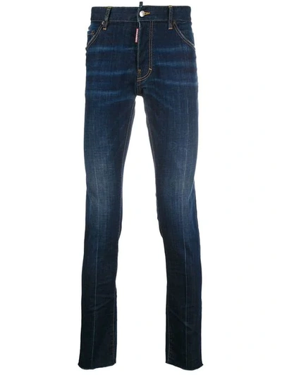 Dsquared2 16.5cm Cool Guy Cotton Denim Jeans In Blue