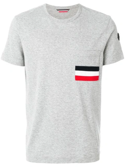 Moncler Slim-fit Cotton-jersey T-shirt In Grey