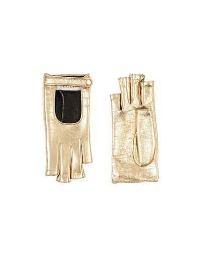 Gucci Gloves In Gold