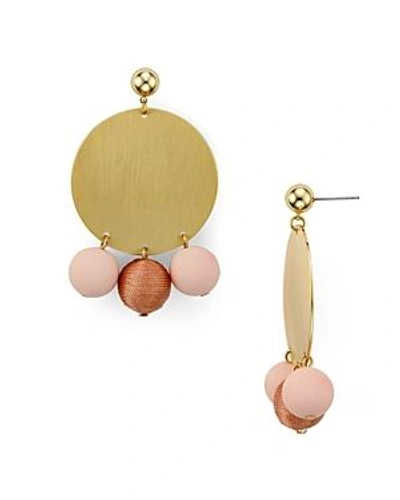 Rebecca Minkoff Threaded Sphere Statement Earrings In Vintage Pink